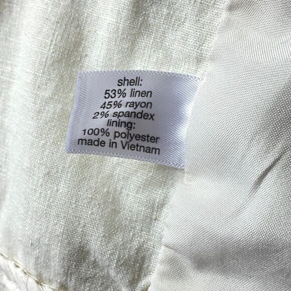 Lane Bryant Linen Blend Roll Tab Sleeve Blazer Women's Plus Size 26 - Picture 4 of 7